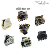 French Amie Belle Handmade Celluloid Acetate Jaw Hair Claw for Women and Girls