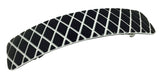 French Amie Long Rectangle Handmade Large Hair Barrette Clip for Women N Girls