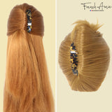 French Amie Fab 13 Teeth Medium Handmade Celluloid Side Hair Comb for Women