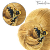French Amie Director Thin and Narrow Small Handmade Celluloid Hair Claw for Women