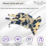 French Amie Pelican Small Cellulose Handmade No Slip Grip Hair Claw for Women