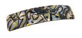 French Amie Long Rectangle Handmade Large Hair Barrette Clip for Women N Girls