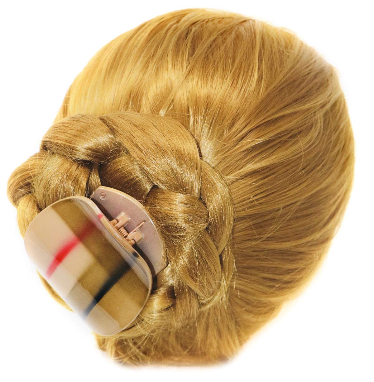 Parcelona French Onde Small 2 3/4" Cellulose Side Slide in Hair Claw for Women