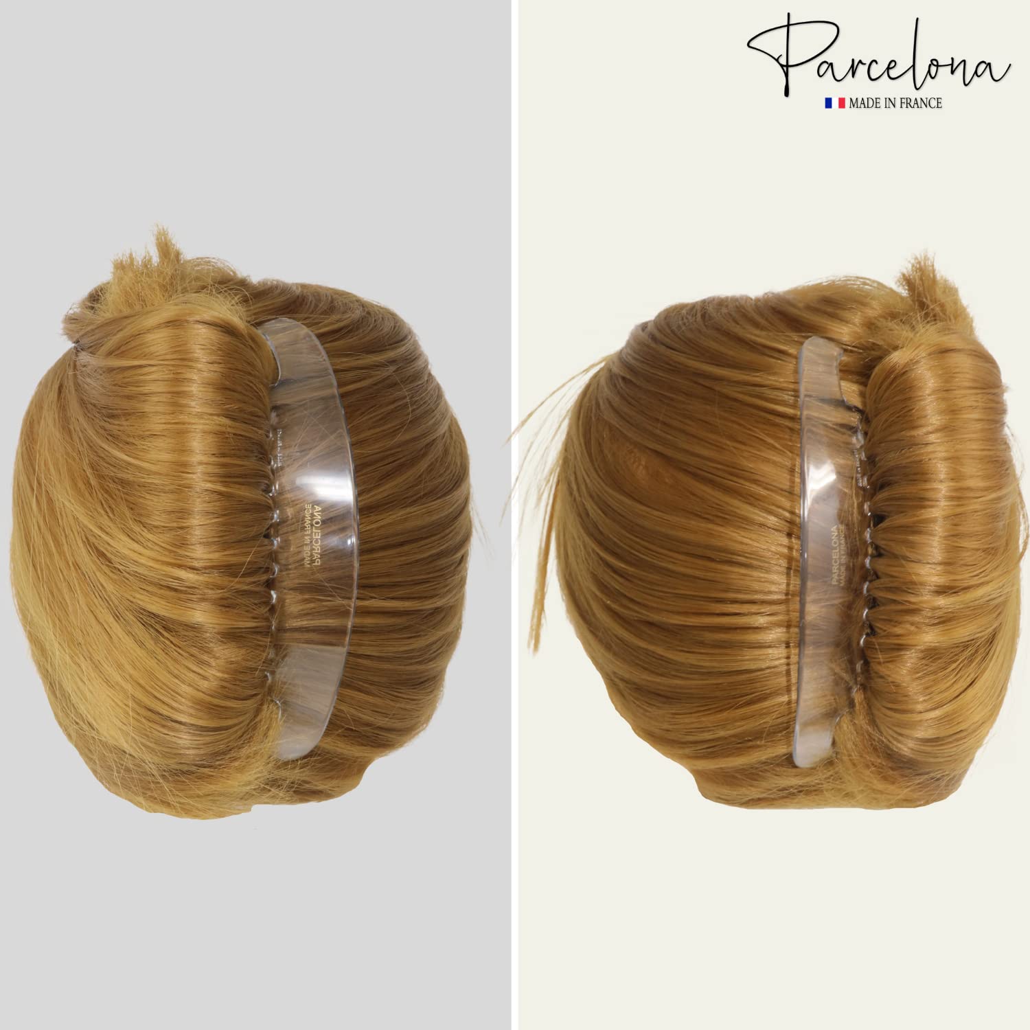 Parcelona French Alice Large Cellulose 12 Teeth Side Hair Combs for Women 2 Pcs