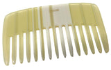French Amie Pocket Comb Small Cellulose Handmade Wide Tooth Non Static Hair Comb