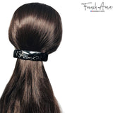 French Amie Long Rectangle Handmade Large Hair Barrette Clip for Women N Girls