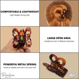 Parcelona French Butterfly Small 2" Tortoise Shell Brown Celluloid Jaw Claw Clip