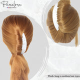 Parcelona French Tapered Edge 11 Teeth Side Hair Combs for Women & Girls (2Pcs)