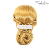 French Amie Long Rectangle Handmade Large Hair Barrette Clip for Women N Girls