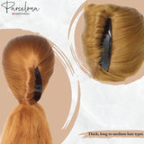 Parcelona French Tapered Edge 11 Teeth Side Hair Combs for Women & Girls (2Pcs)