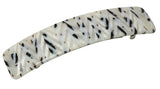 French Amie Long Rectangle Handmade Large Hair Barrette Clip for Women N Girls