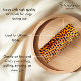 Parcelona French Wide Detangle Large Celluloid Hair Comb for Women and Girls