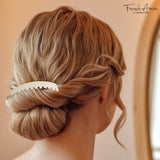 French Amie Fab 13 Teeth Medium Handmade Celluloid Side Hair Comb for Women