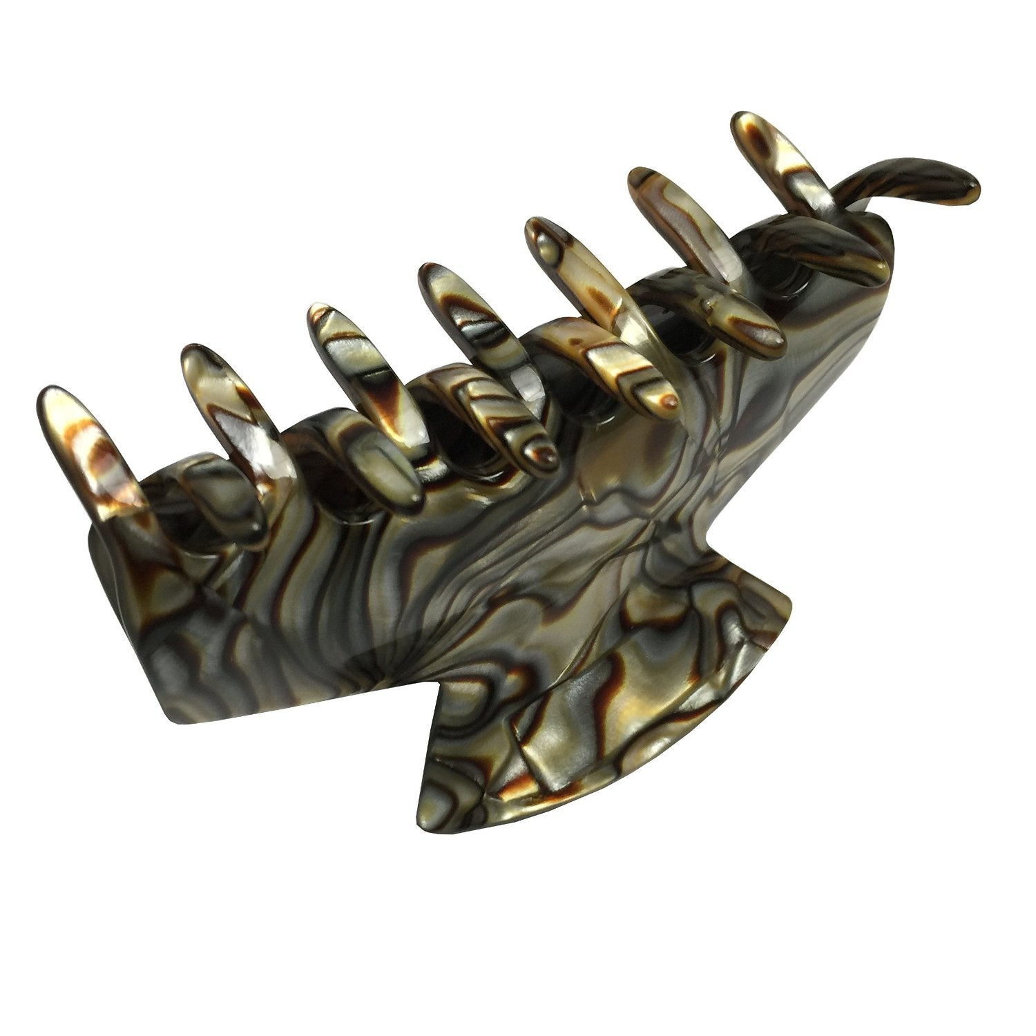 French Amie Chic Medium 2 1/4 Inch Handmade Celluloid Jaw Hair Claw