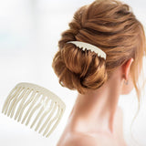 French Amie Fab 13 Teeth Medium Handmade Celluloid Side Hair Comb for Women