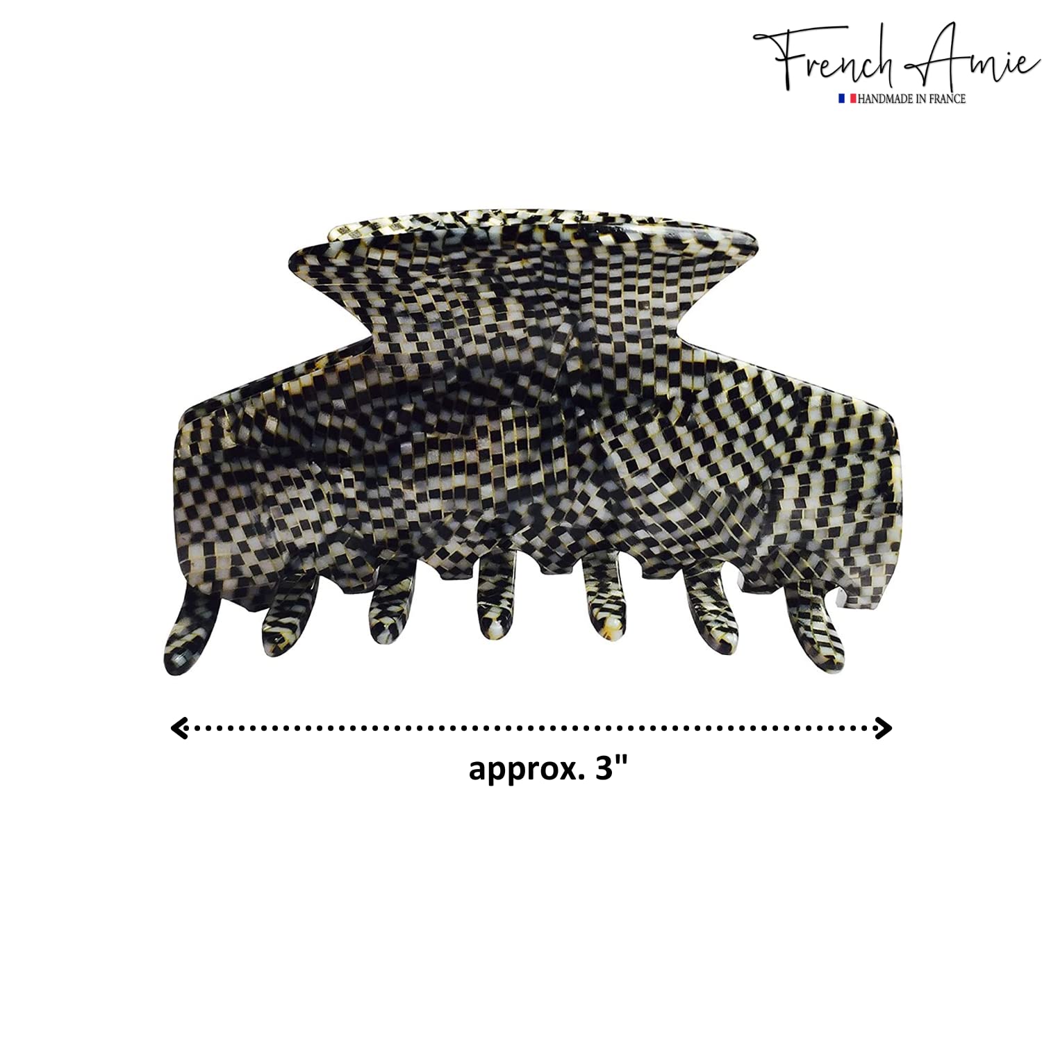 French Amie Chic Opera Handmade Cellulose Large Jaw Hair Claw Clip Clutcher