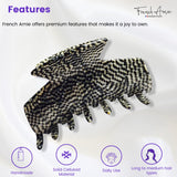 French Amie Chic Opera Handmade Celluloid Large Jaw Hair Claw Clip Clutcher