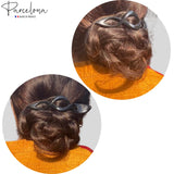 Parcelona French Twist Style 4 1/2" Large Celluloid Hair Side Slider Claw Clip