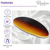 Parcelona French Oval Large 4" Celluloid Automatic Hair Barrette for Women