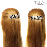 French Amie Curved Large 3 ¾” Handmade Celluloid Volume Hair Barrette for Women
