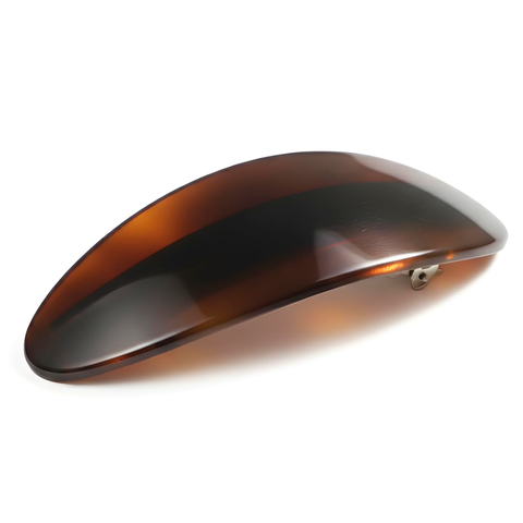 Parcelona French Oval Barrette 3.25" Tortoise Shell Non-Slip Hair Clip Grip