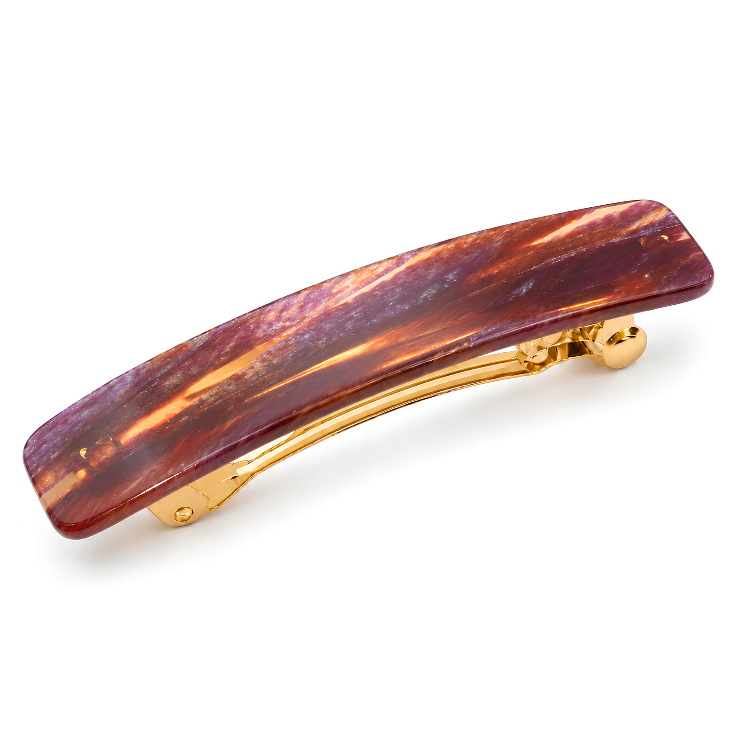 French Amie Small 2 1/4" Cellulose Handmade Hair Barrette for Women and Girls
