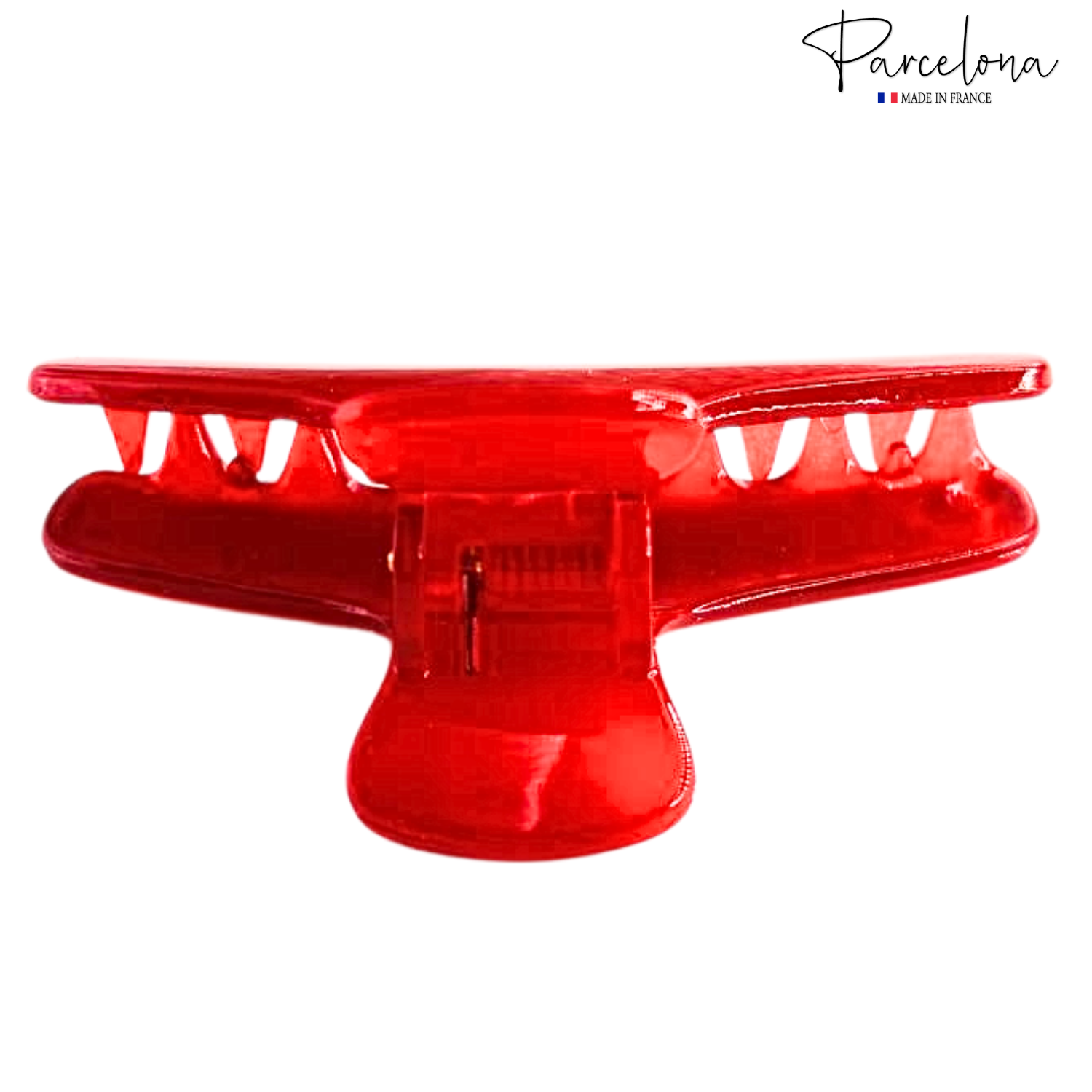 Parcelona French Flat Salon Style Medium 3 1/4" Cellulose Hair Claw for Women