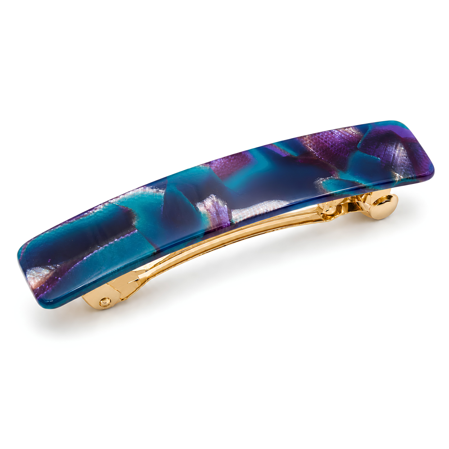 French Amie Small 2 1/4" Cellulose Handmade Hair Barrette for Women and Girls