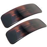 Parcelona French Flat Extra Large Wide Celluloid Acetate Hair Barrette for Women