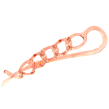 Parcelona French Large Twist N Clip Chain Link Metal Free Hair Clip Accessories