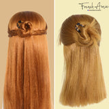 French Amie Slick Large Handmade Cellulose Chignon U Hair Pin Stick for Women