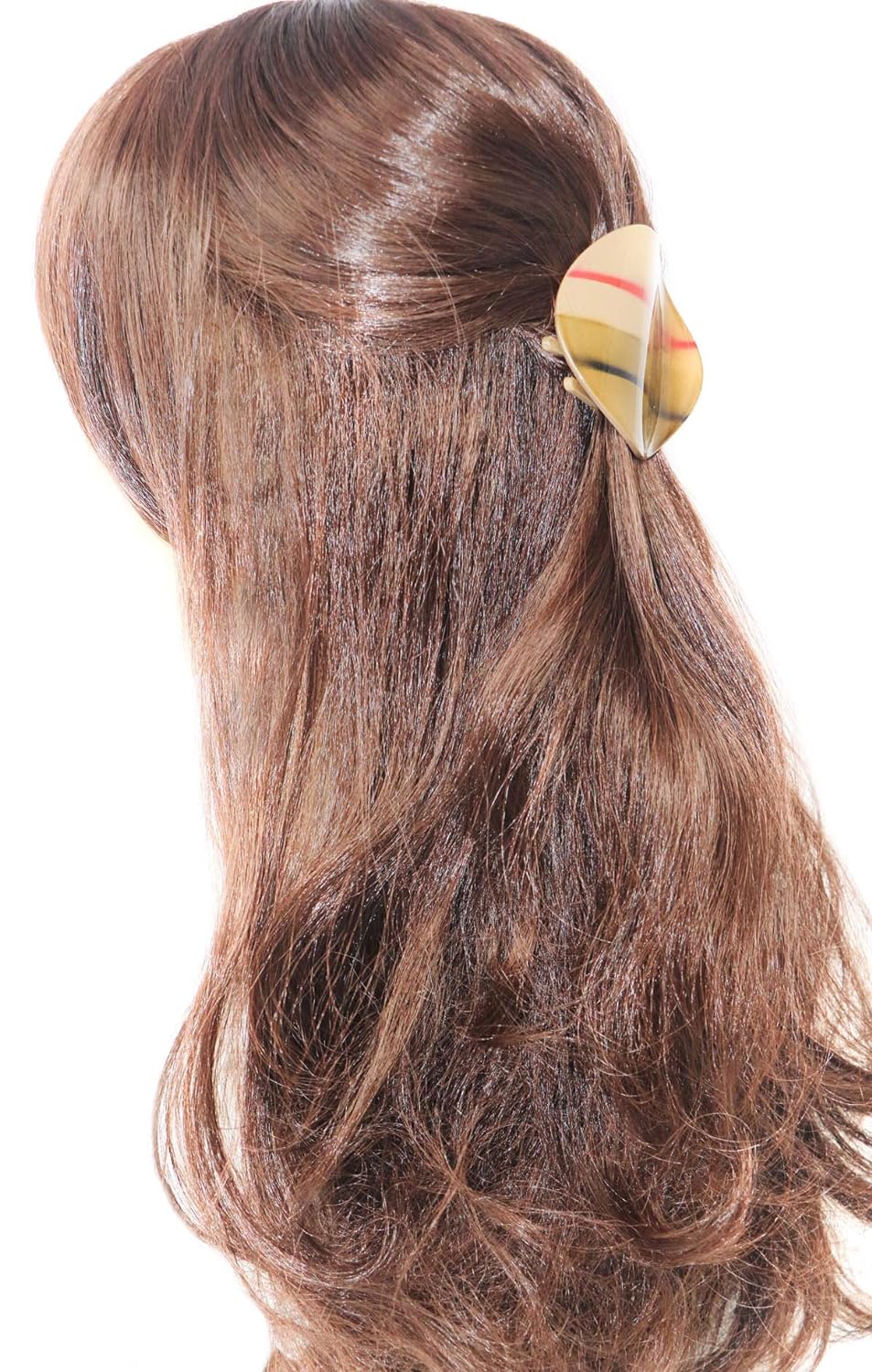 Parcelona French Onde Small 2 3/4" Cellulose Side Slide in Hair Claw for Women