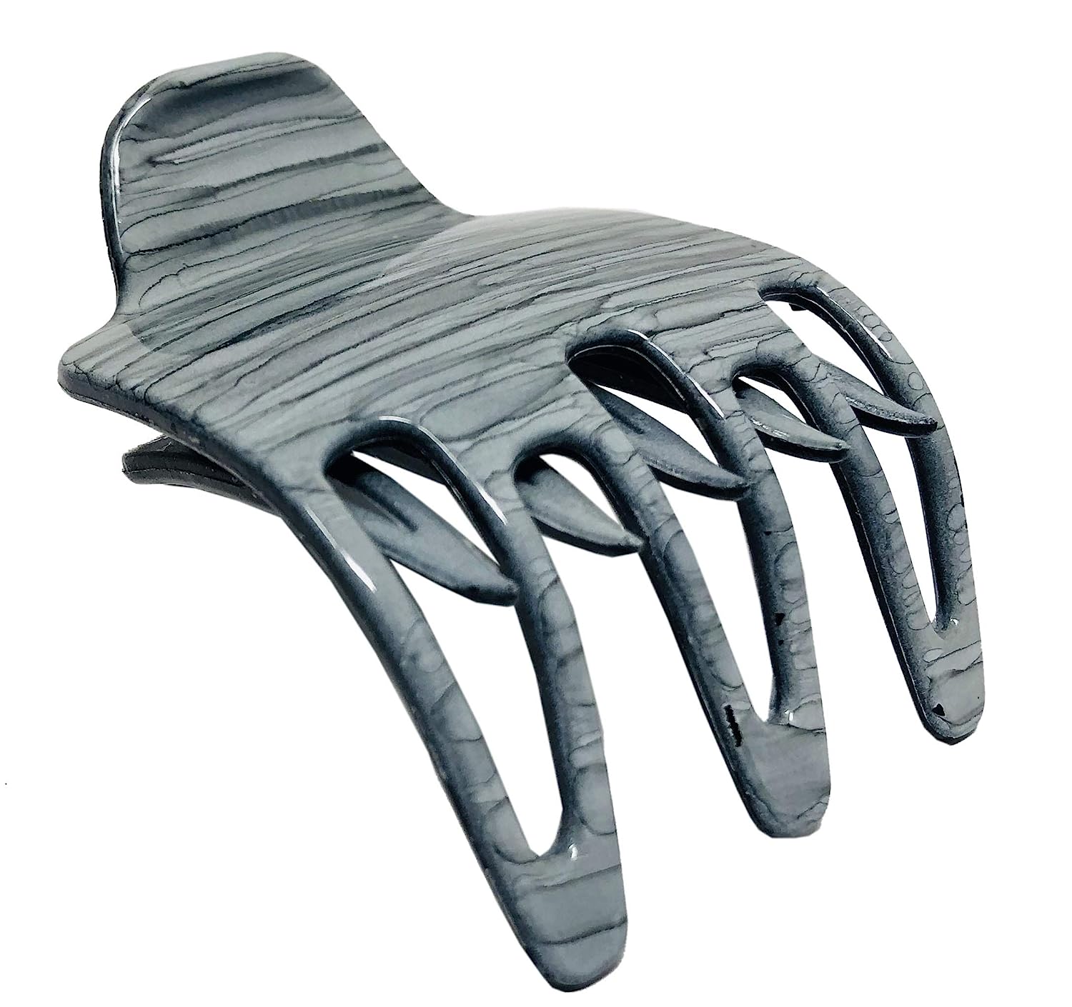 Parcelona French Wide Paw Medium Celluloid Side Slide Yoga Hair Claw for Women
