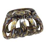 French Amie Hump Small 2 3/4" Celluloid Handmade Jaw Hair Claw Clip