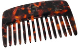 French Amie Pocket Comb Small Cellulose Handmade Wide Tooth Non Static Hair Comb
