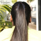 Parcelona French Broad Brown & Black Large 5" set of 2 Hair Clips for Women