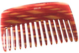 French Amie Pocket Comb Small Cellulose Handmade Wide Tooth Non Static Hair Comb