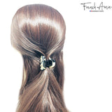 French Amie Belle Handmade Celluloid Acetate Jaw Hair Claw for Women and Girls