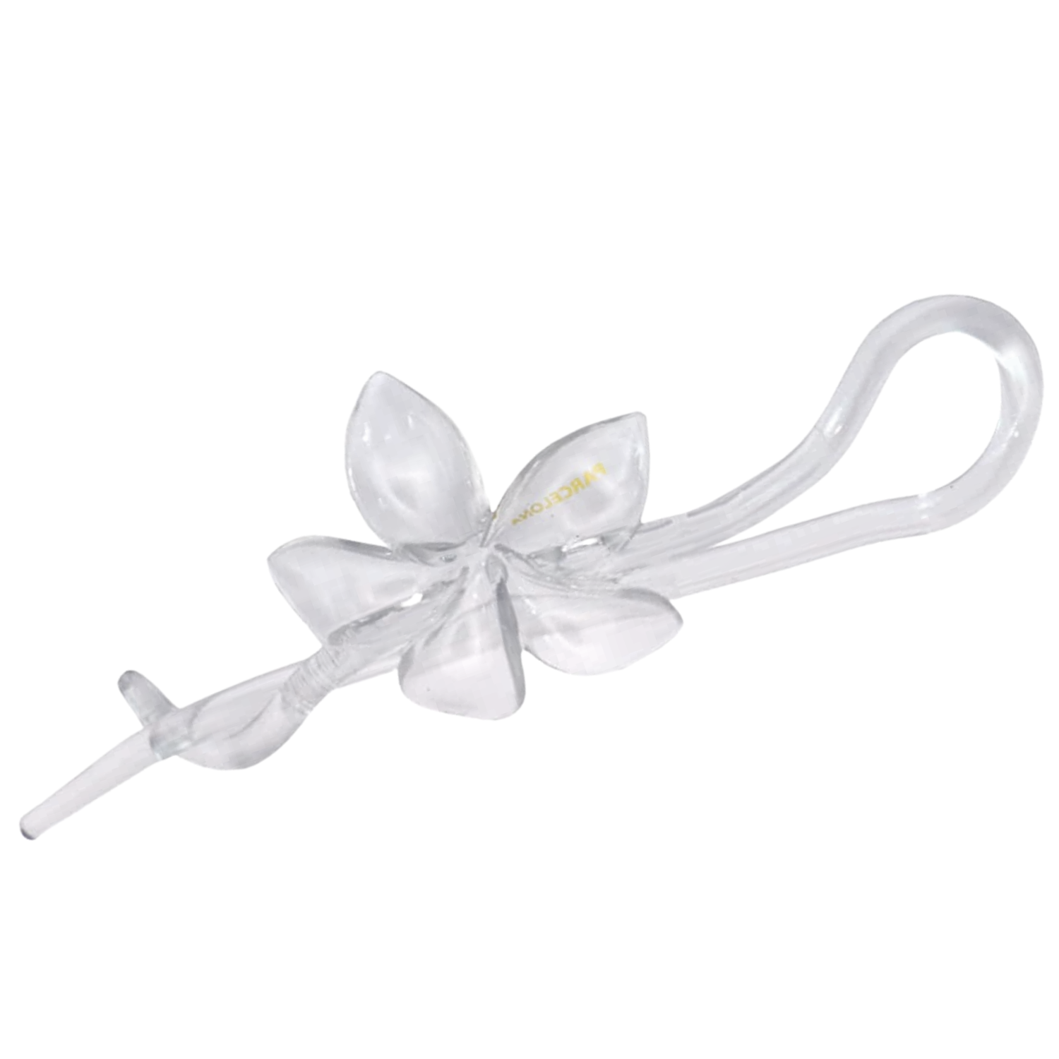 Parcelona French Large Twist N Clip Metal Free Flower Hair Clip Accessories