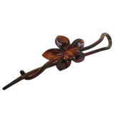 Parcelona French Large Twist N Clip Metal Free Flower Hair Clip Accessories