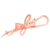 Parcelona French Large Twist N Clip Metal Free Bow Knot Hair Clip Accessories