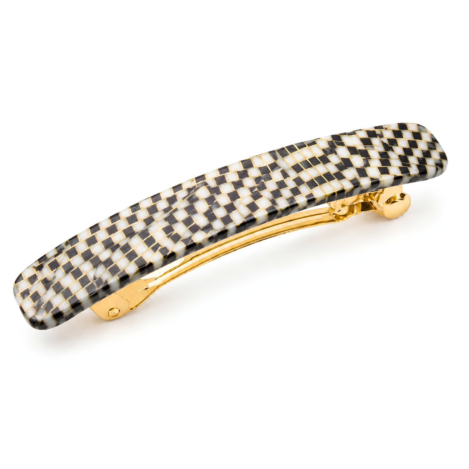 French Amie Small 2 1/4" Cellulose Handmade Hair Barrette for Women and Girls