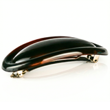 Parcelona French Large Oval Barrette 4" Tortoise Shell Non Slip Hair Clip Grip
