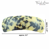 French Amie Broad Curved Arch Large 3.5" Extra Wide Volume Hair Clip Barrette
