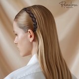 Parcelona French Bubbles Light Shell Cellulose 1/2 Inch Hair Head Band Headband