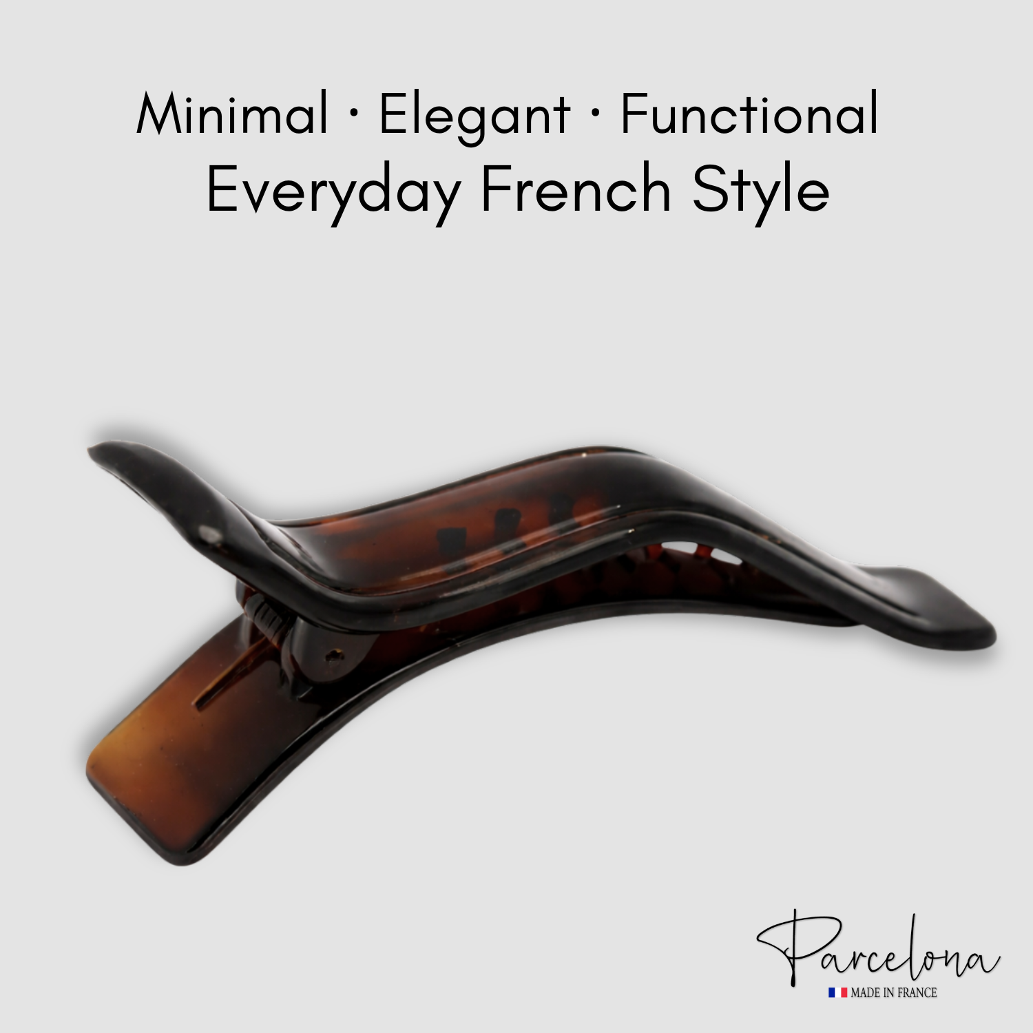 Parcelona Duckbill Hair Claw Clip 3" Cellulose Acetate Accessories for Women