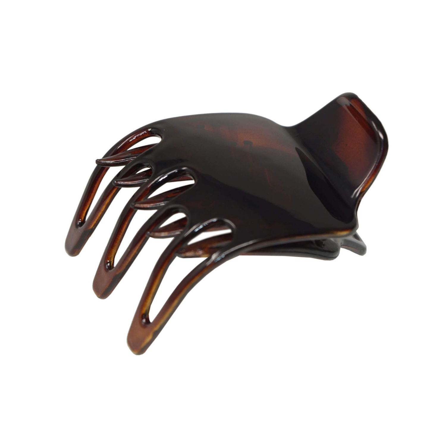 Parcelona French Wide Paw Medium Celluloid Side Slide Yoga Hair Claw for Women