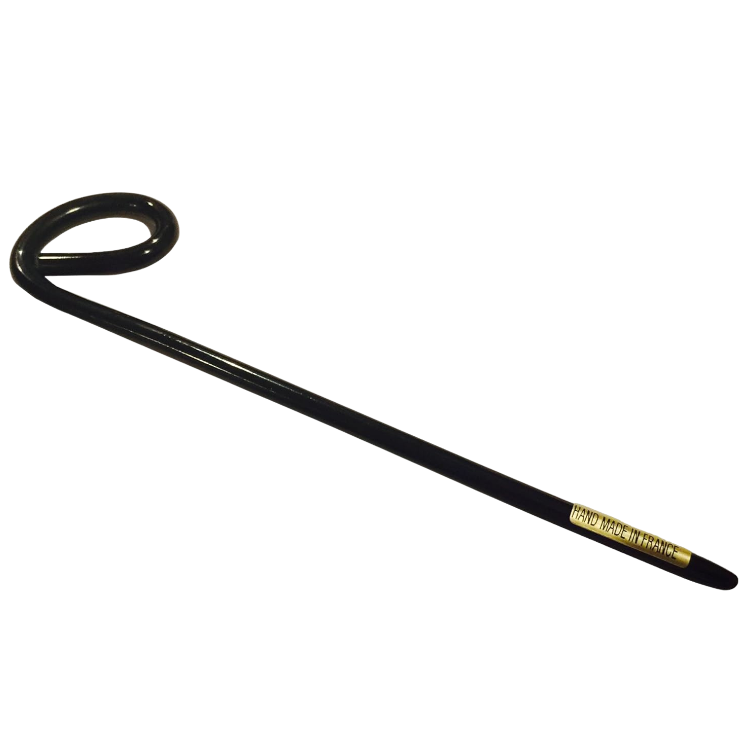 French Amie Cle Handmade Black Cellulose Chignon Bun Hair Pin Stick 6 Inches