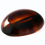 Parcelona French Small Oval Dome Barrette 3.5" Tortoise Shell Non Slip Hair Clip