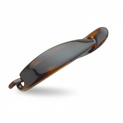 Parcelona Tortoise Shell Banana Hair Clip – Curved Ponytail Holder for Women’s